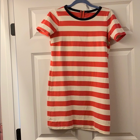 J crew red and white striped dress - Picture 1 of 4